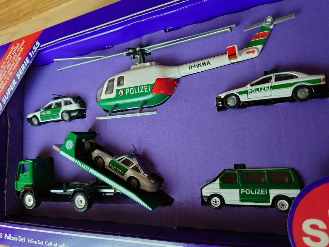 1/55 Siku(ジク) スーパーシリーズ6318 ドイツ警察セット1997年