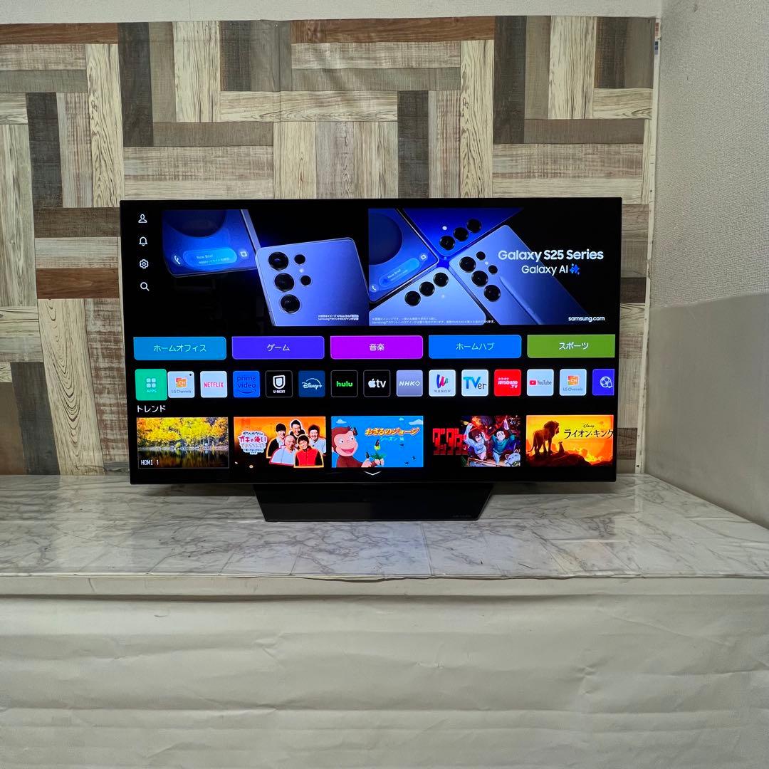 即日受渡❣️全国送料込昨年購入LG48型有機ELテレビTVer.Hulu視聴可