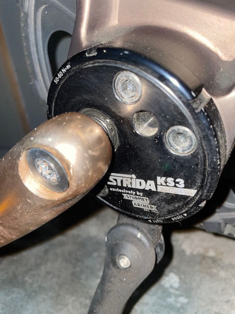 か*～様 STRiDA EVO 18 ストライダ ブロンズ 3段変速 傷・錆あり