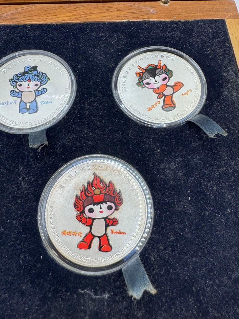 北京オリンピック 2008 記念 純銀 ケース付き