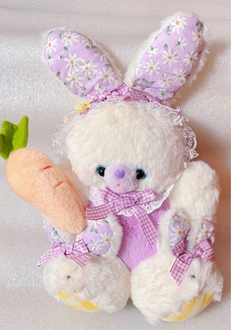 Rainbow 作家 クマ テディベア ハンドメイド ぬいぐるみ