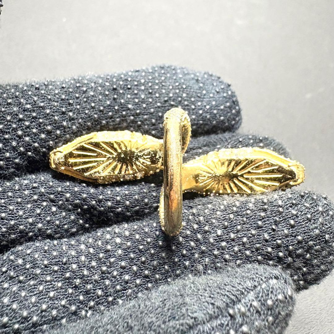 未使用保管品/希少✨グッチ 指輪 リング ラインストーン ヘビ スネーク