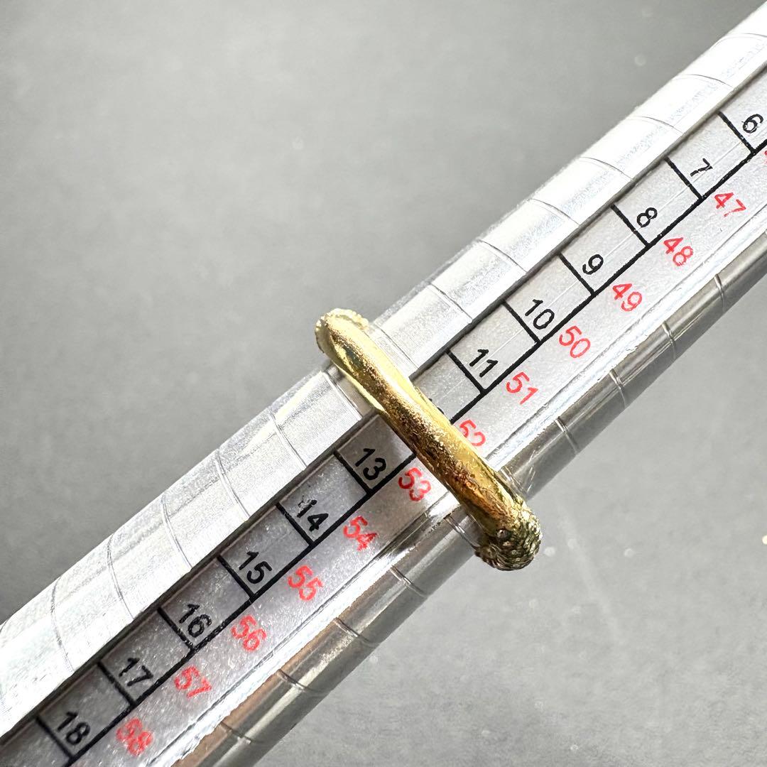 未使用保管品/希少✨グッチ 指輪 リング ラインストーン ヘビ スネーク