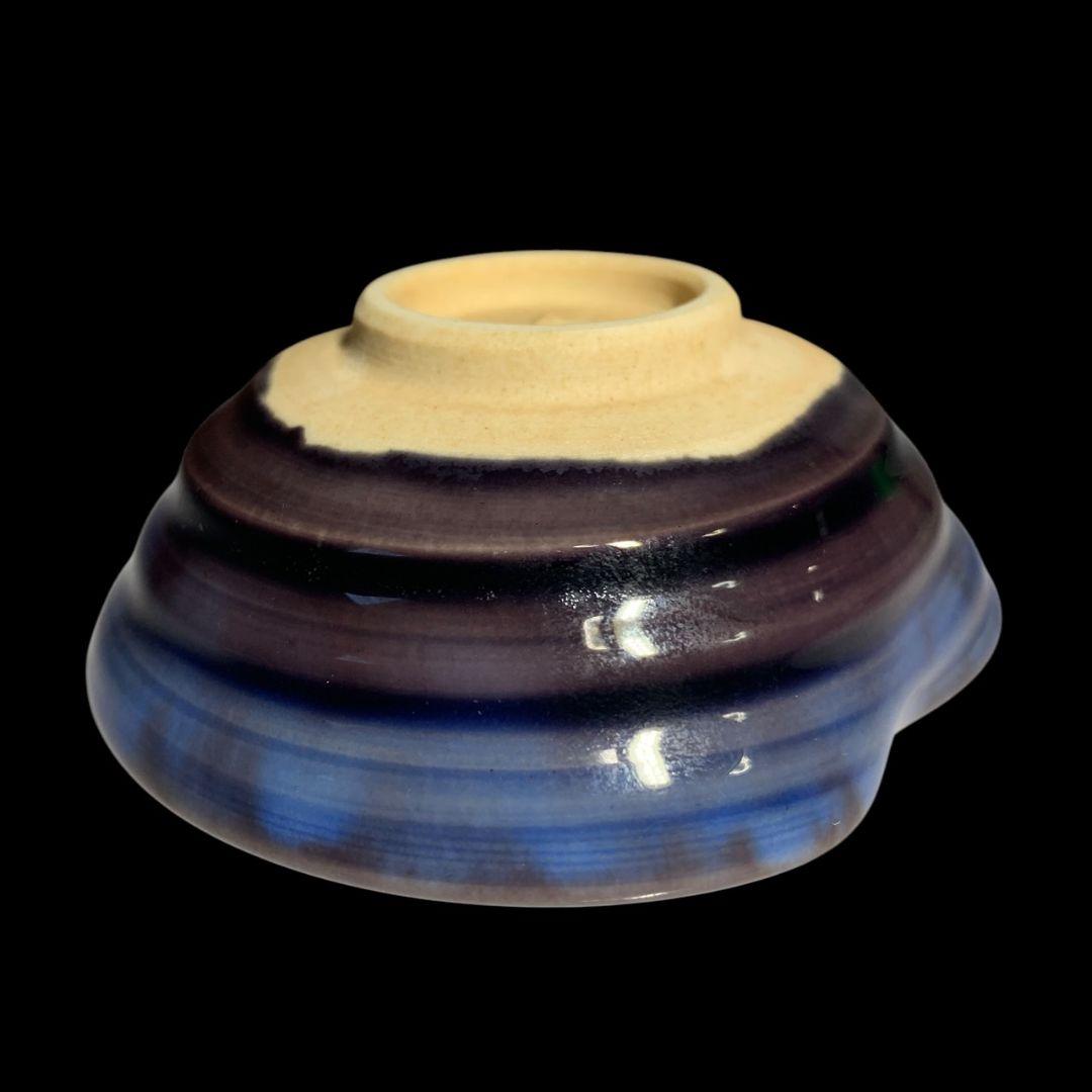 人間国宝 三代徳田八十吉 希少形 ぐい呑 盃 酒器 共箱 共布 しおり