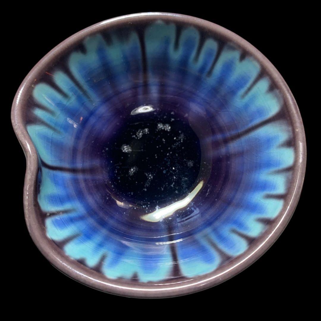 人間国宝 三代徳田八十吉 希少形 ぐい呑 盃 酒器 共箱 共布 しおり