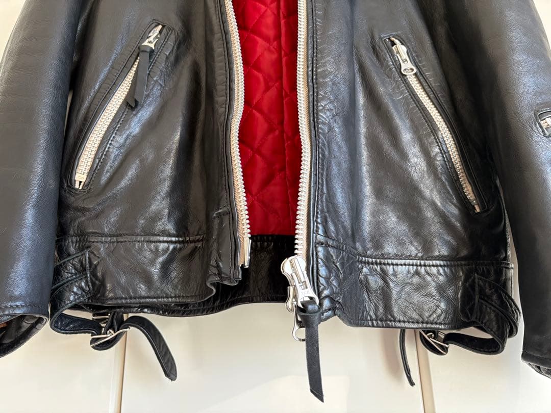 NANO universe ナノユニバース　シングルライダースジャケット 黒