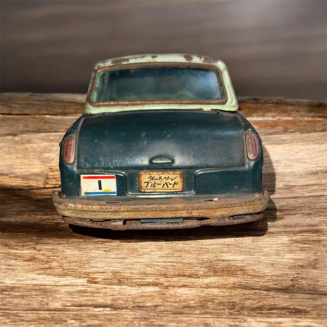 希少 ダットサン ブリキ AJSAA 学生ラリー ブリキ 全長約21cm 現状品
