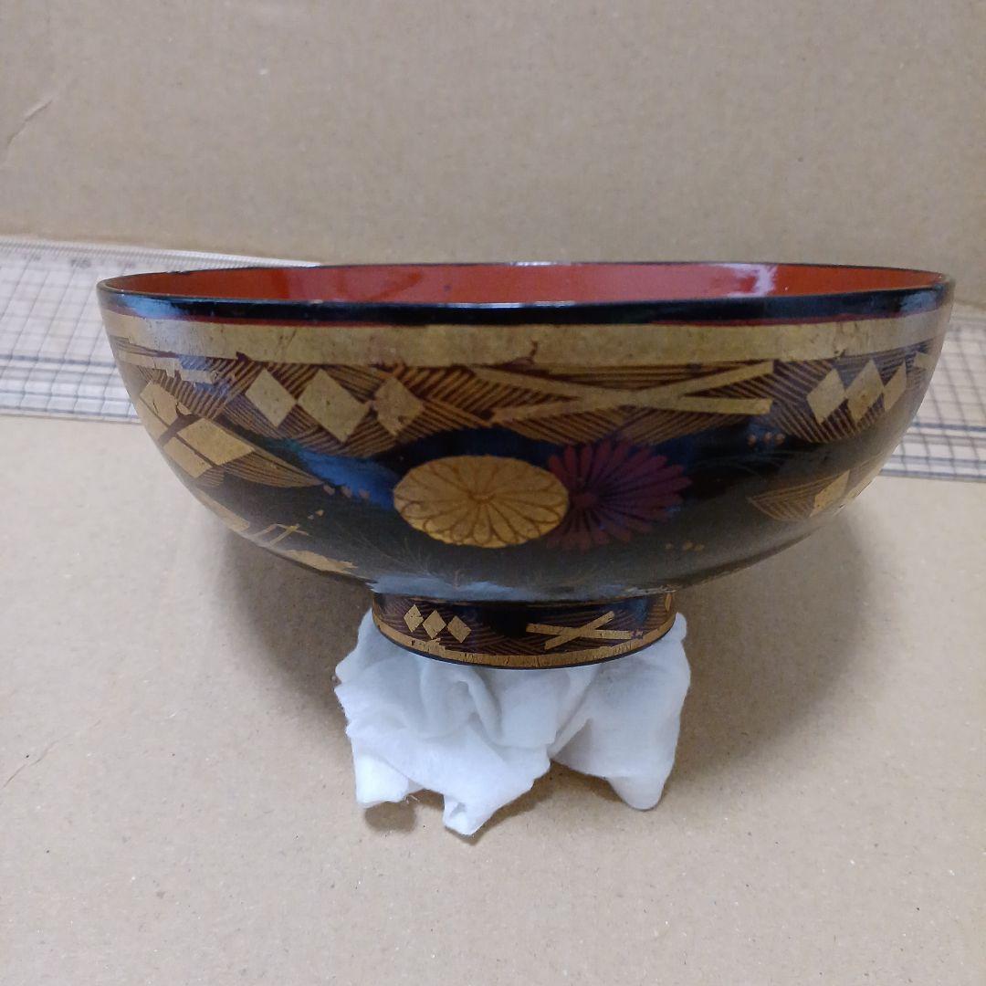 江戸時代の秀衝塗　椀