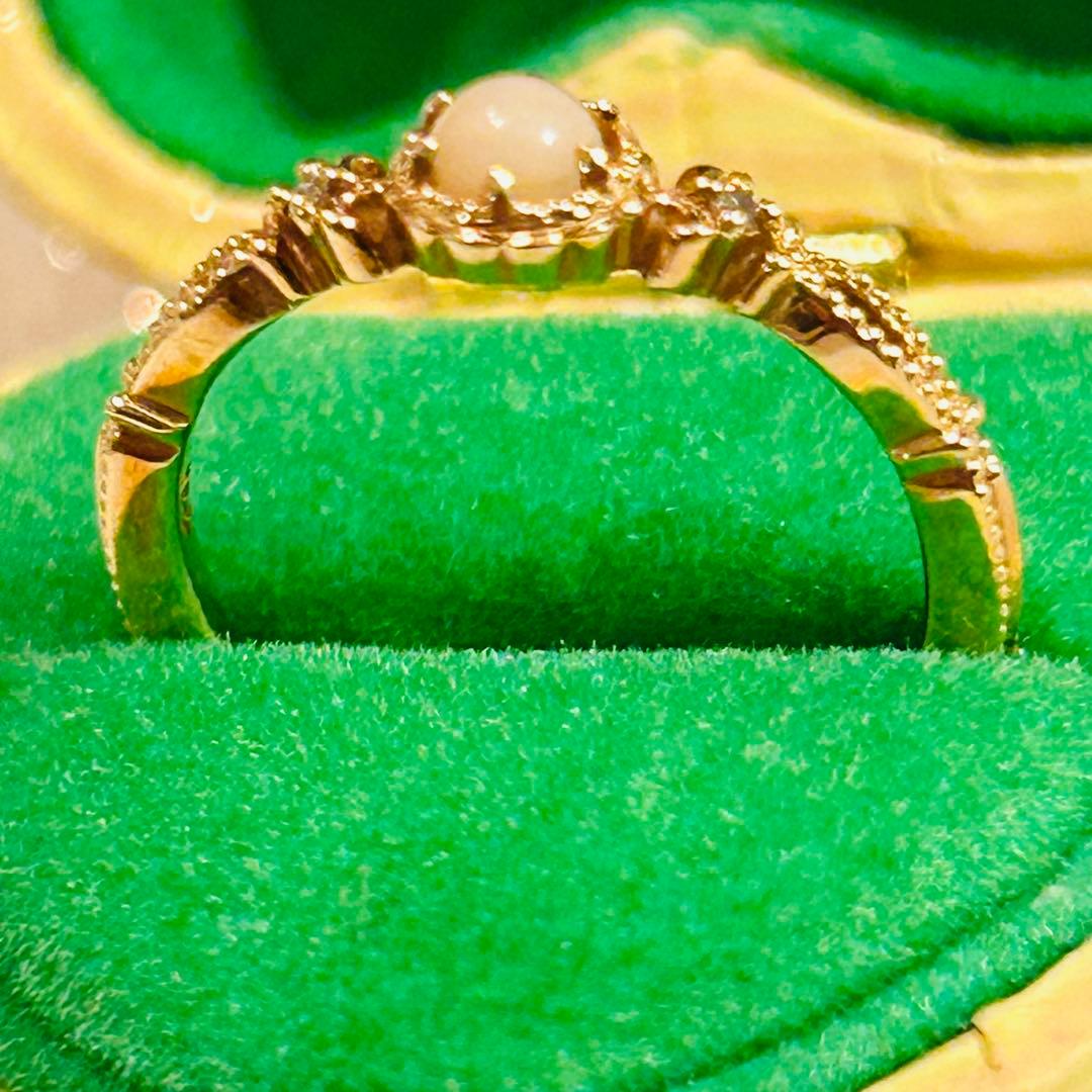 ノジェス　ピンキーリング　さんご　珊瑚　K10