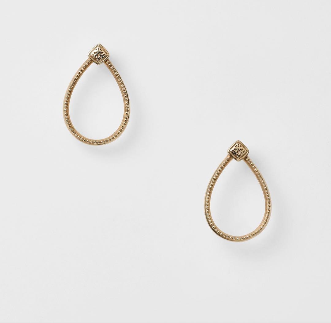 【una cool 】agete K5ピアス 額縁ピアスシリーズ