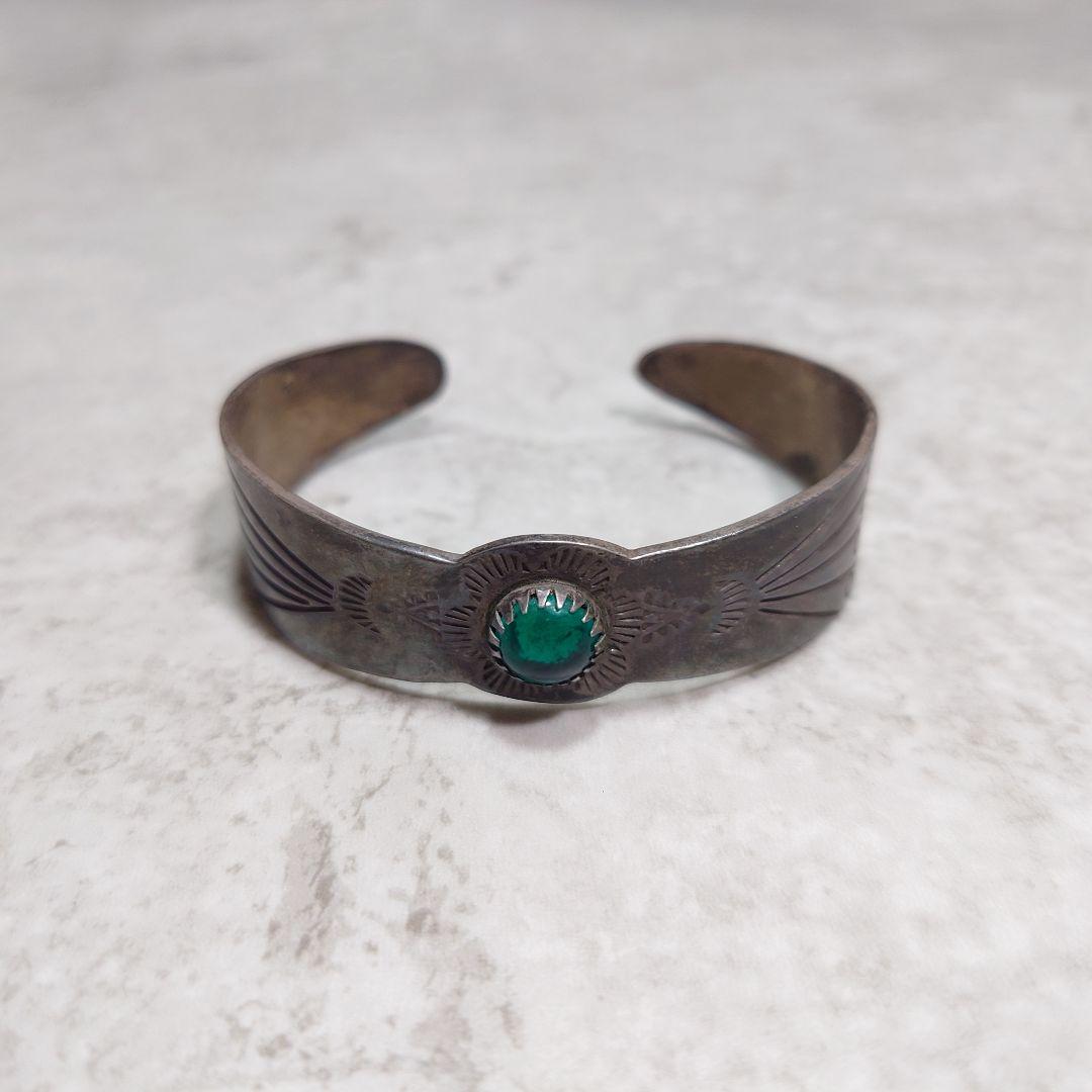 MEXICAN JEWELRY メキシカンバングル SILVER925 石付