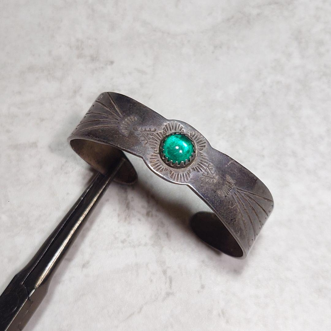 MEXICAN JEWELRY メキシカンバングル SILVER925 石付