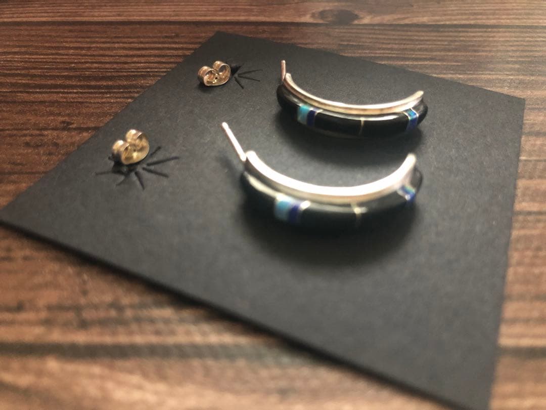 HARPO 天然石フープピアス①ズニ族