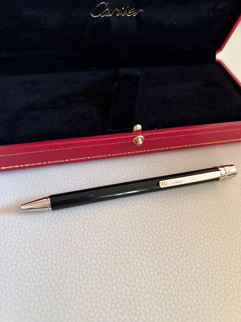 カルティエ　18金　プラチナ　ボールペン