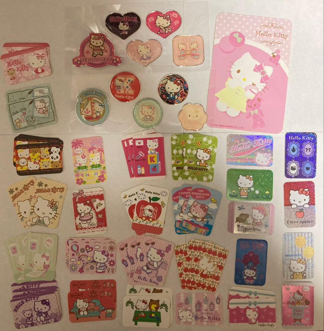 お*中様 ハローキティ・シナモロールシールセット サンリオ、ケース付き