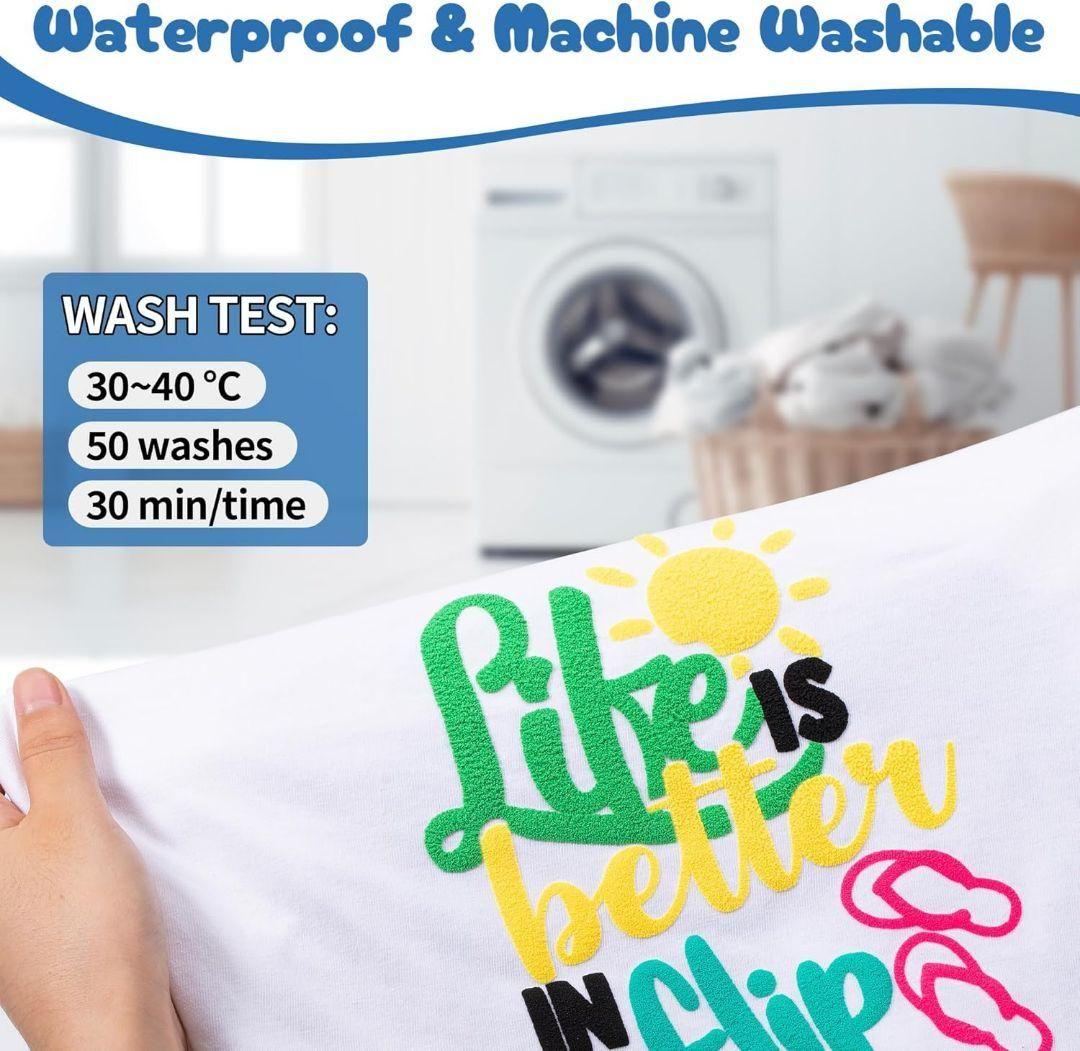 3Dパフ アイロンプリントシート 熱転写ラバーシート PU素材 DIY用