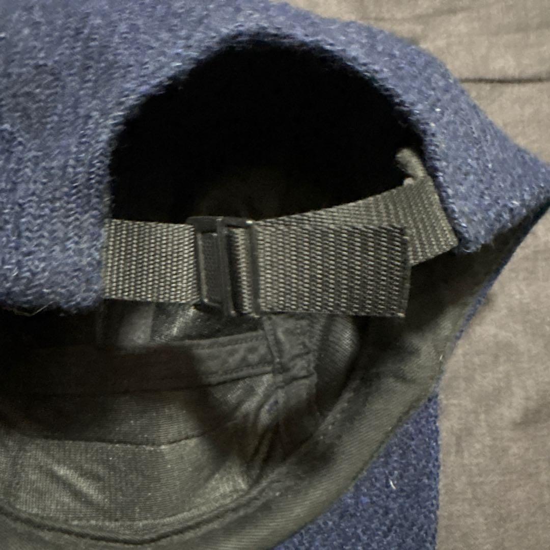 Supreme ネイビーキャップ ハリスツイード