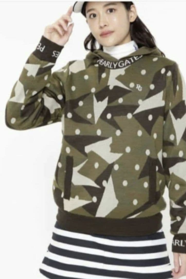 ★美品★PEARLY GATES　カシミアタッチプルオーバー二点セット サイズ1