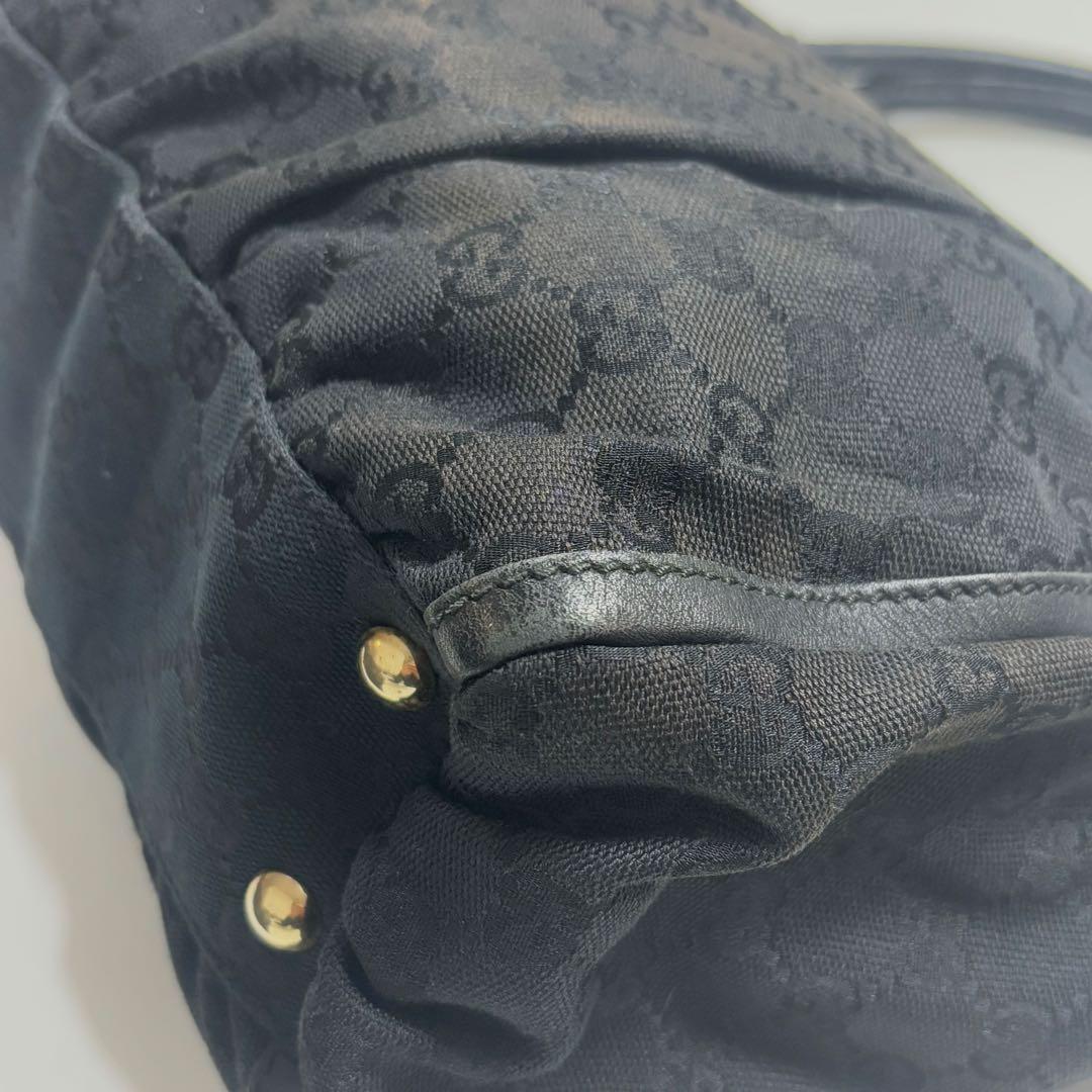 GUCCI グッチ GGキャンバス アビー トートバッグ 黒 190248