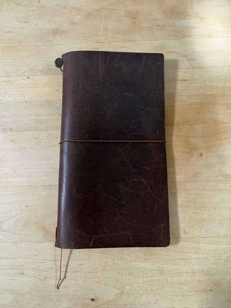 旧ロゴ MIDORIトラベラーズノート レギュラー ブラウン