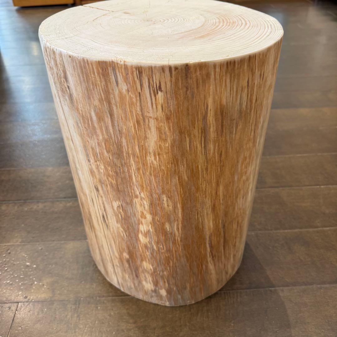 H161★天然ヒノキ★丸太★切り株★ちゃぶ台★テーブル★飾り台
