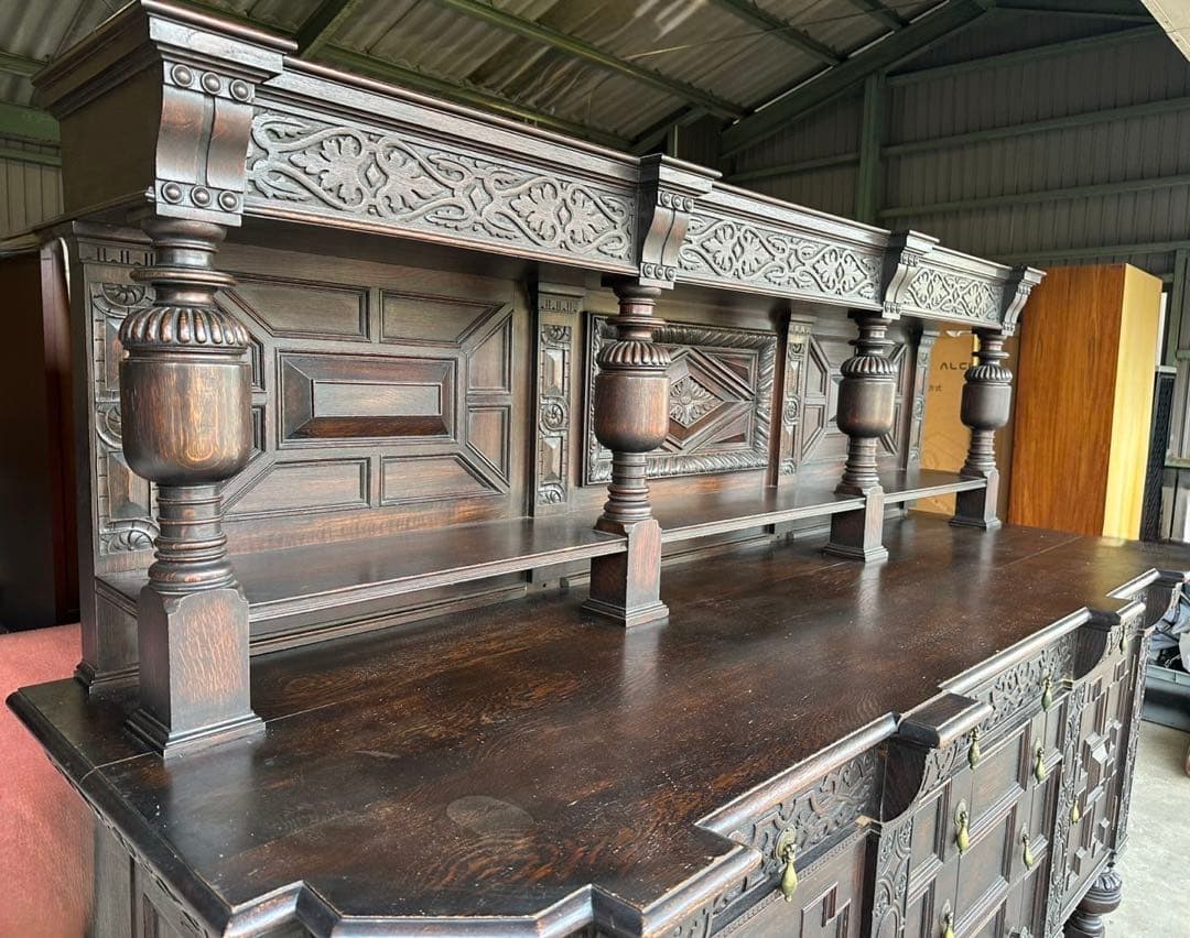 【引取希望】英国 ヴィクトリアン様式 アンティーク サイドボード