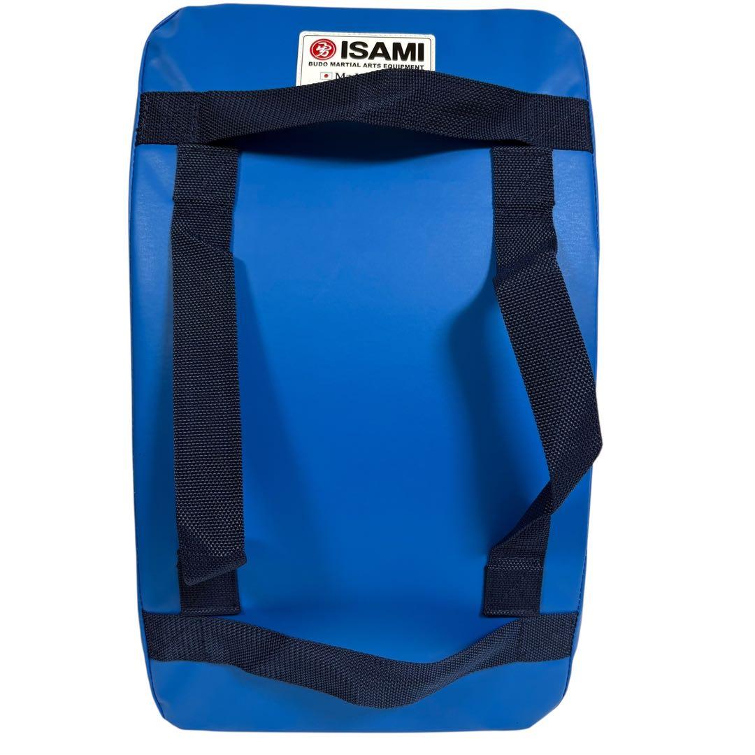 【美品】ISAMI キックミット ブルー ブラック 空手 キックボクシング