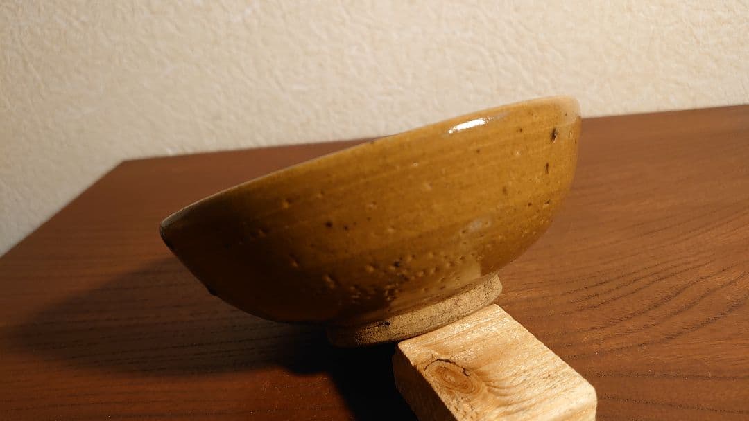 黄瀬戸　抹茶碗　菓子鉢　蔵出し　アンティーク抹茶碗　瀬戸焼　１客