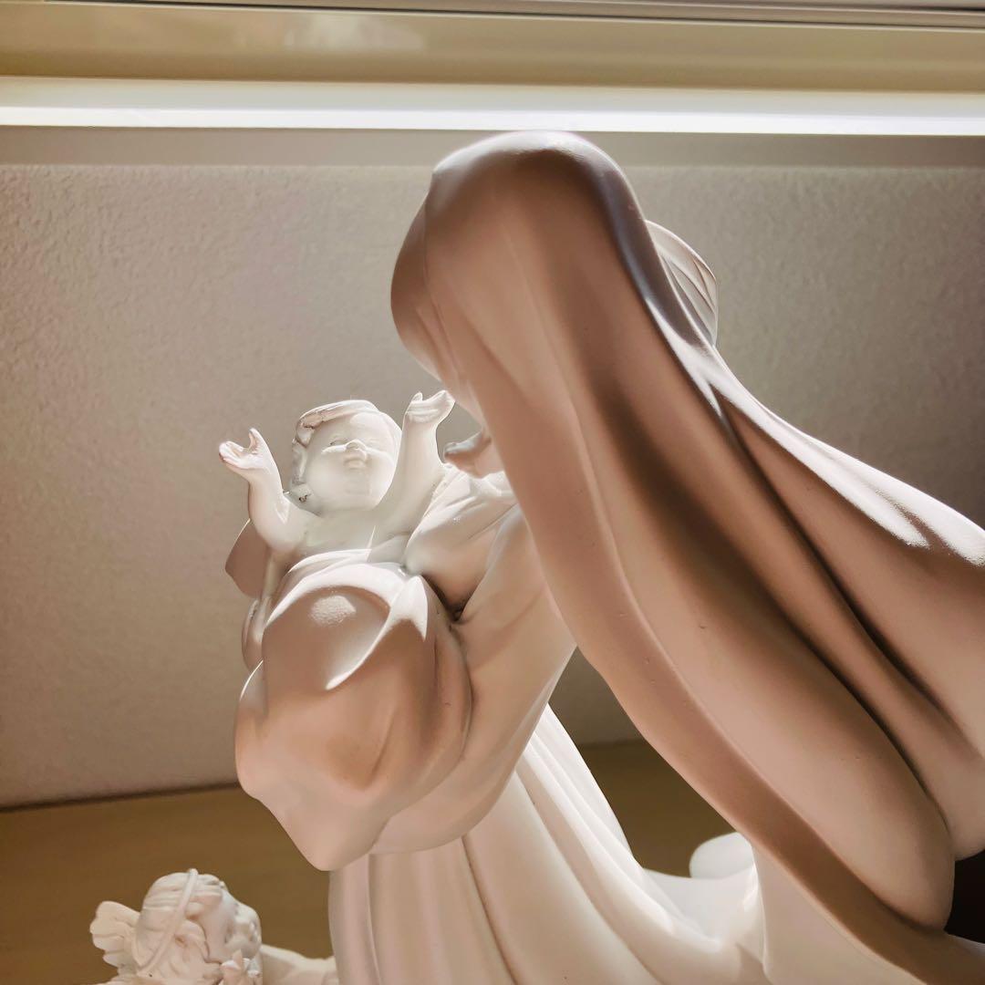 愛に満ちた聖母子像☆天使 置物＊天使雑貨＊エンジェル雑貨　置物