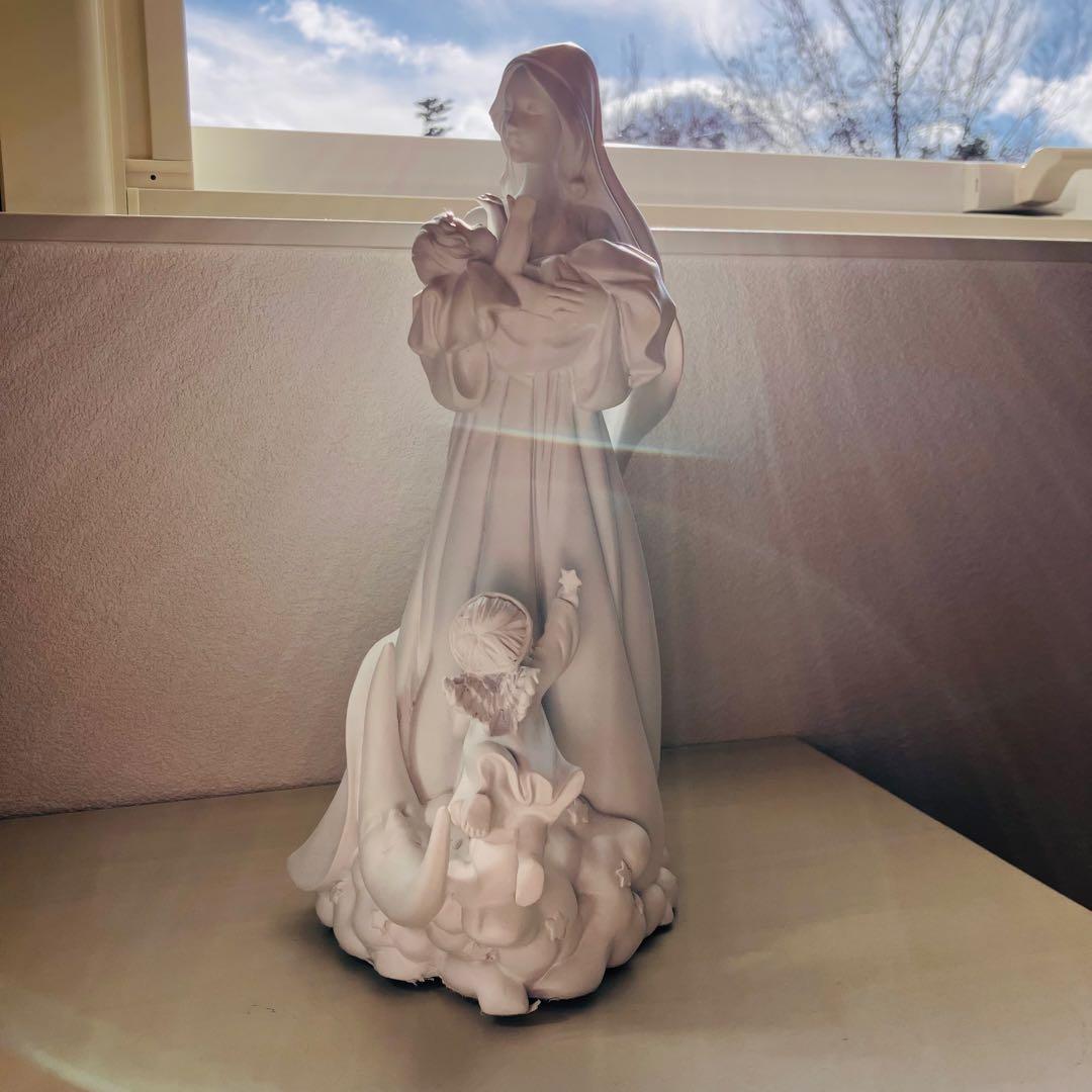 愛に満ちた聖母子像☆天使 置物＊天使雑貨＊エンジェル雑貨　置物