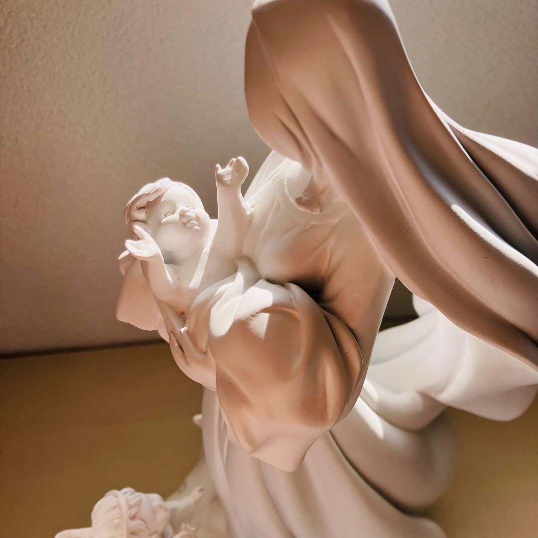愛に満ちた聖母子像☆天使 置物＊天使雑貨＊エンジェル雑貨　置物