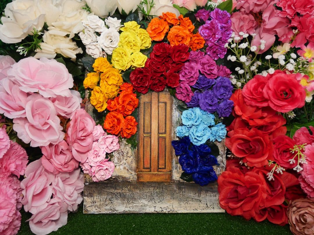 油絵 油彩 油彩画 絵 絵画 【rose door】