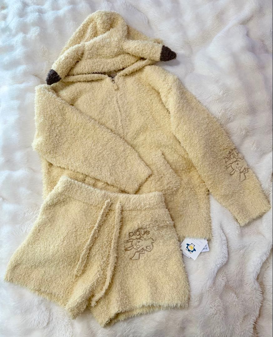 ポケモンスリープ ジェラート ピカチュウパーカ&ショートパンツセット ジェラピケ