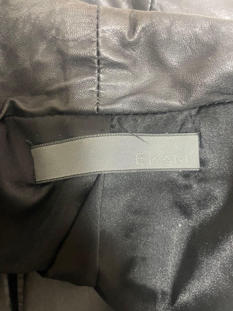 ジャケット・アウター 00s ekam leather jacket Japanese label