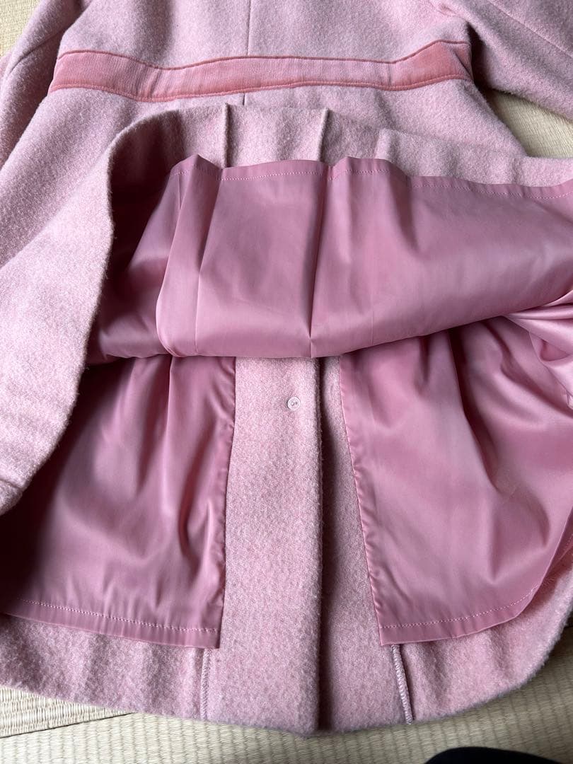 ファミリアfamiliar ピンクウールコート 120cm