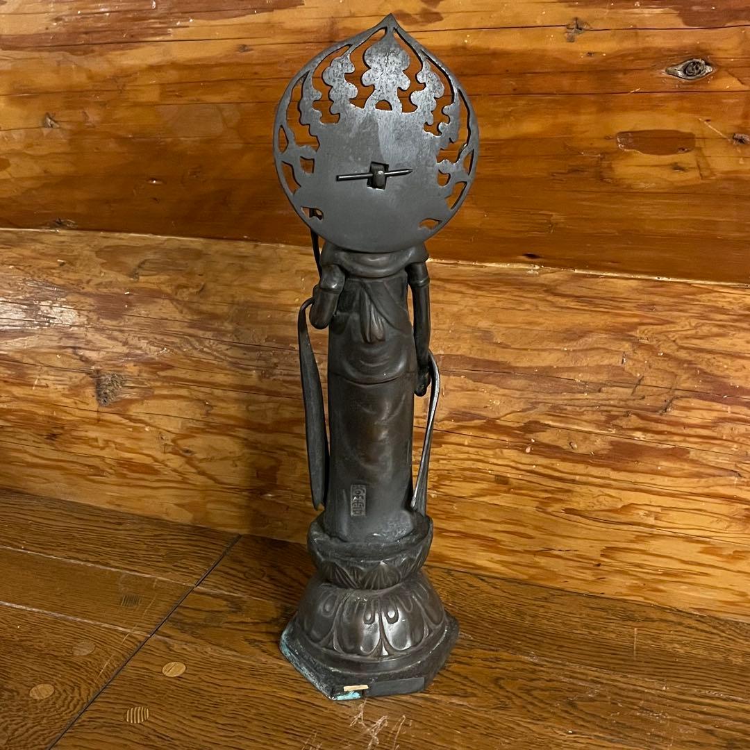 ★正月限定★希少【聖観音菩薩立像】鋳物師 常雲造仏像 39cm 御利益 観音様