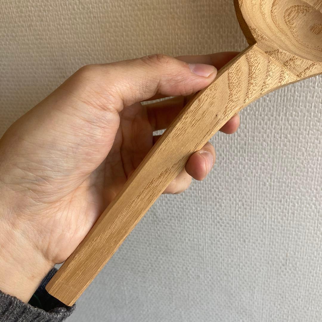 希少品　新子薫　栗の木杓子　のし杓子　奈良大塔坪杓子　くるみの木　三谷龍二