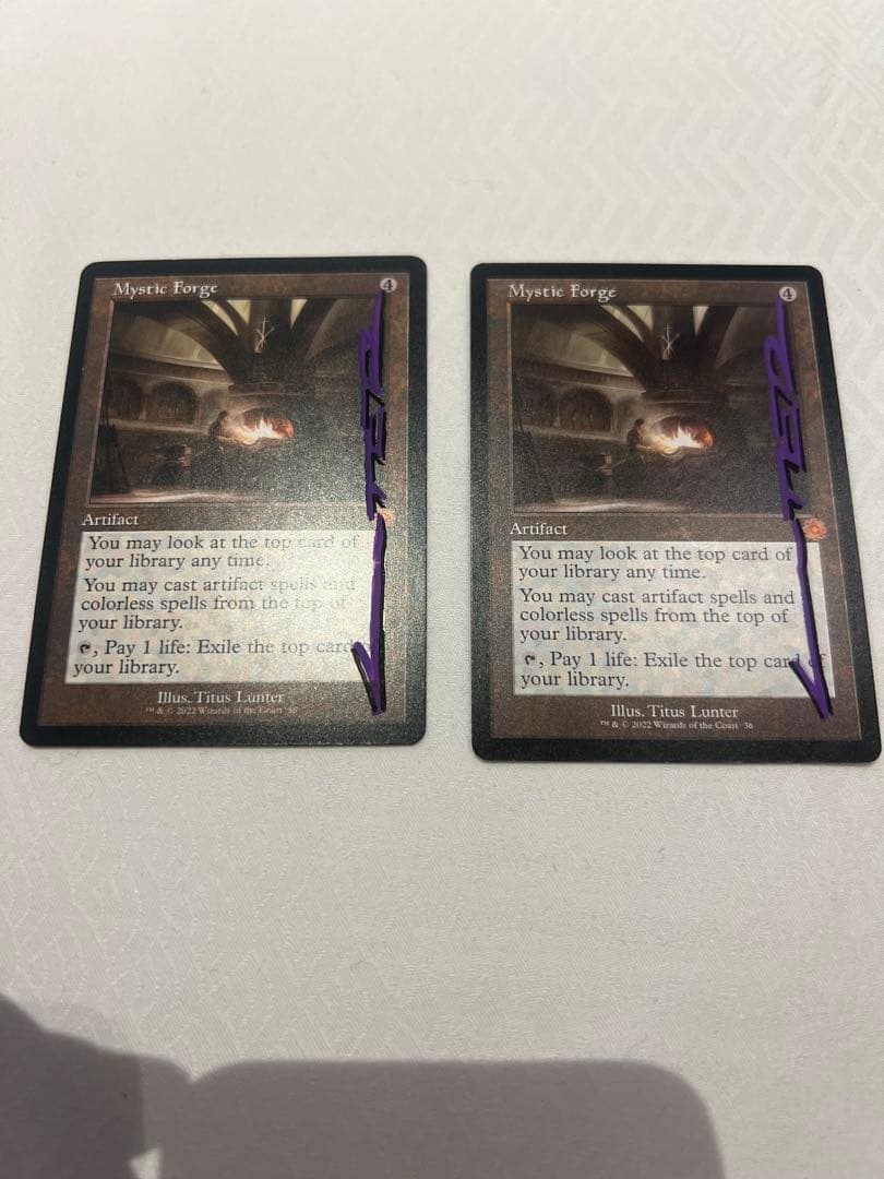 mtg 神秘の炉　旧枠　サインド　2枚セット　シャドウ