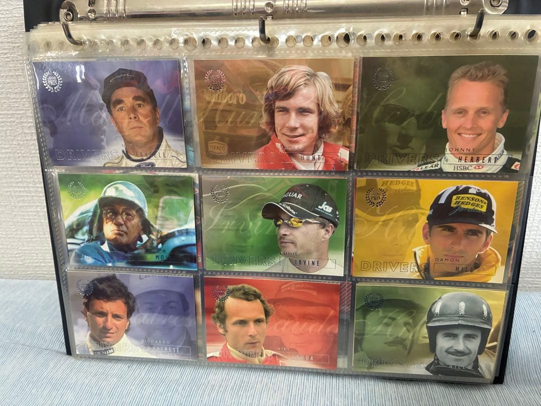 F1 Futera Grand Prix 145枚トレカ、カード入れバインダー付