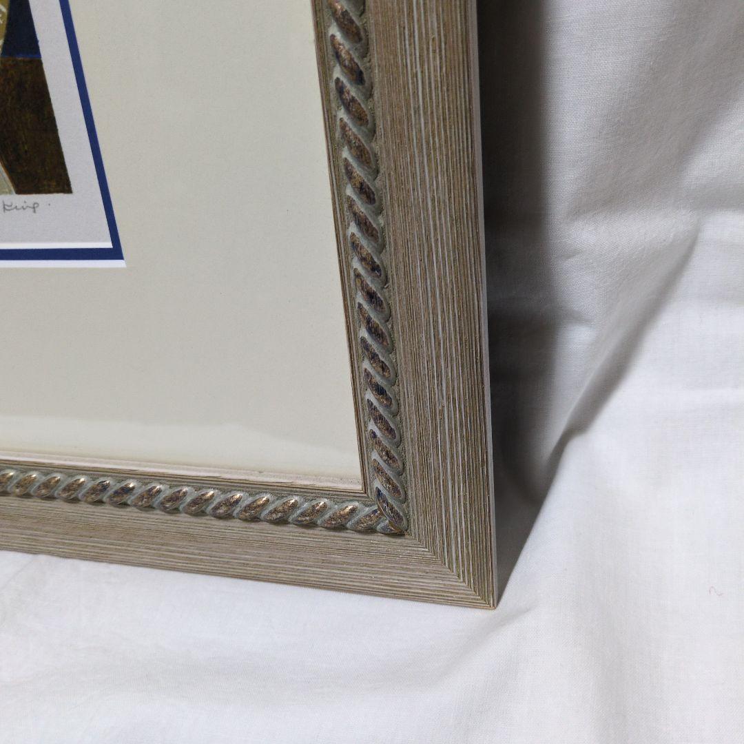 ブレンダ キング　リトグラフ　保証書付　フィッシャーマンズキャット　額入り