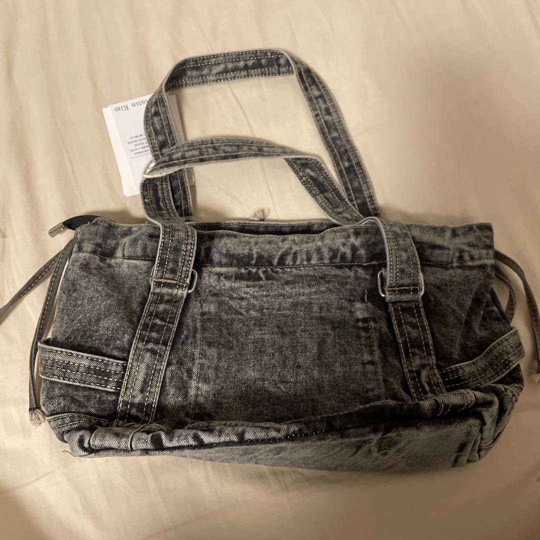 Martin Kim デニムグレーショルダーバッグ