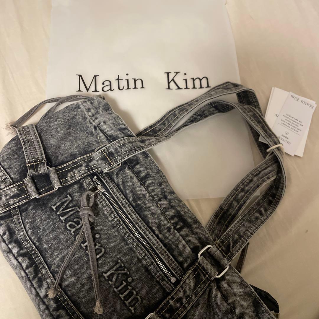 Martin Kim デニムグレーショルダーバッグ
