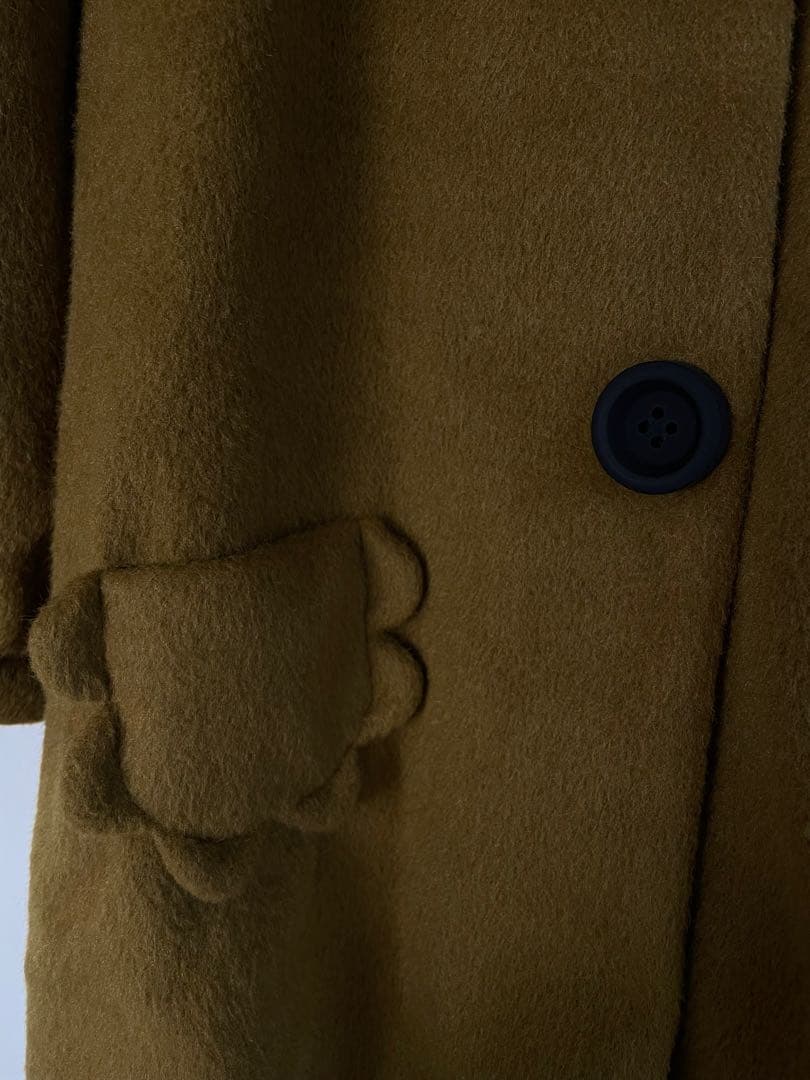 【新品未使用】ランタンスリーブコート　オリーブ