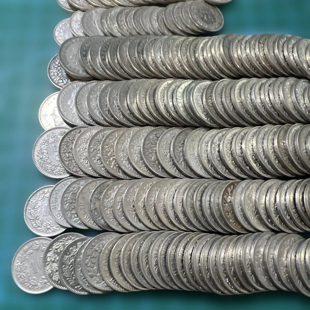 スイス古銭まとめ 219枚 外国 まとめ売り コレクション・学習教材用