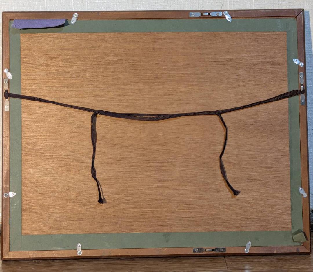 【真作】絵画　油彩4号　リクライニング・ヌード　ベッドに憩う女性像　X125