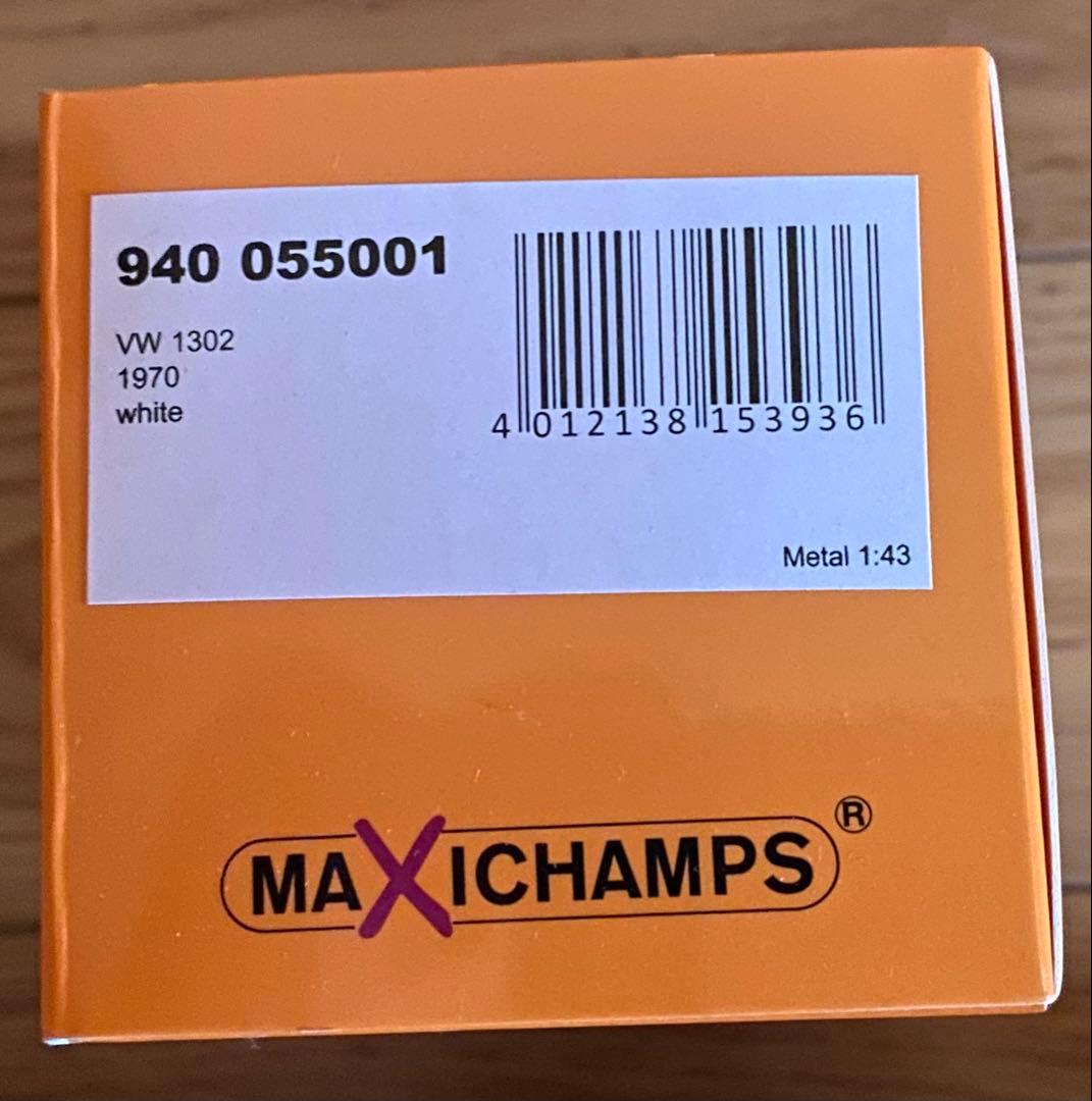 MAXICAMPS VW 1302 ホワイトミニカー 1/43