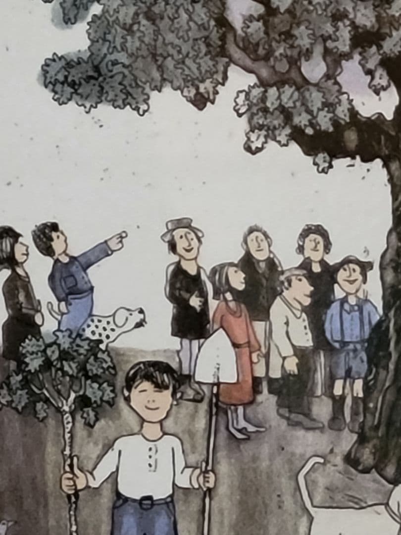 グラハムクラーク★「ちいさなどんぐりから」 192/300部★銅版画彩色