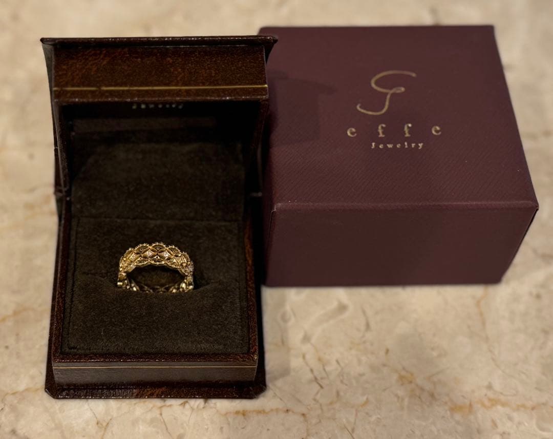 effe jewelry Delicatura YG ダイヤ　リング