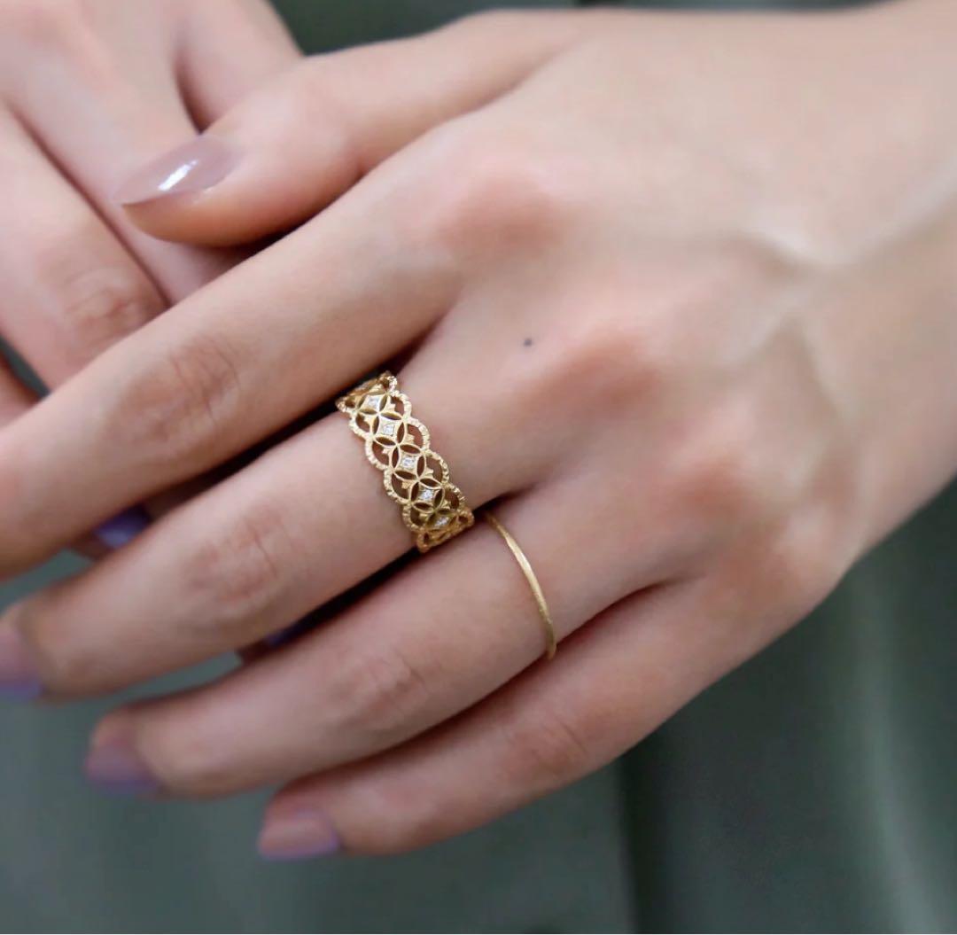 effe jewelry Delicatura YG ダイヤ　リング