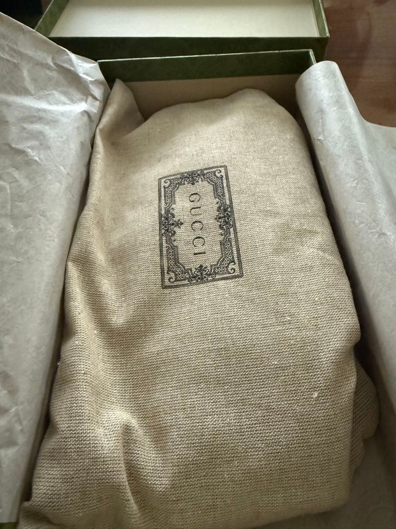 GUCCI オリーブグリーン レザー手袋